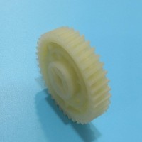 PA nylon material  Custom high precision CNC machining parts helical gear and gear shaft