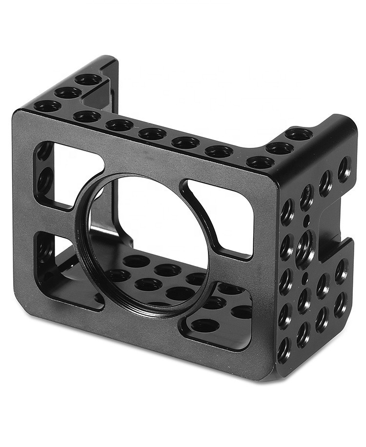 SONY RX0 appareil photo de vlog cnc aluminum cnc machining parts stainless steel action camera black with holes accessories